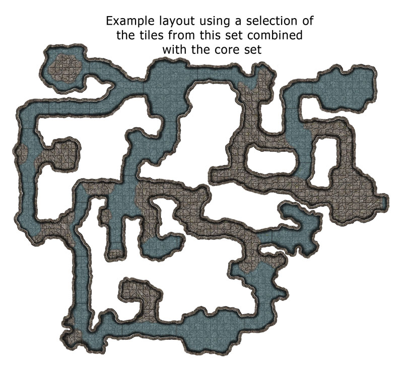 Flooded Cavern Tiles Layout