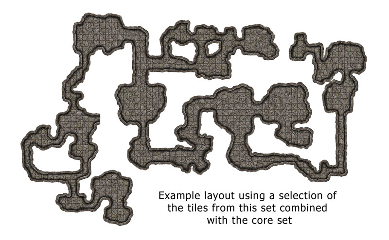 Narrow & Core Cavern Tiles Layout