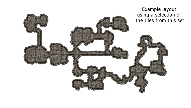 Narrow Cavern Tiles Layout