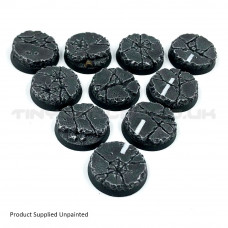 28.5mm Round Urban Rubble Resin Bases