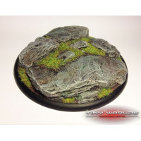 120mm Round Lipped Rock / Slate Scenic Base