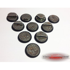 30mm Round Lipped Cobblestone Resin Bases