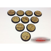 30mm Round Lipped Paved Dungeon Resin Bases