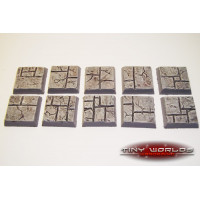 20mm Paved Stone / Dungeon Quest Resin Bases x 10