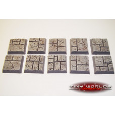 20mm Paved Stone / Dungeon Quest Resin Bases x 10