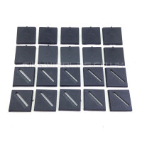25mm Square Black Plastic Bases