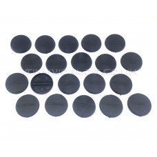 30mm Round Black Plastic Bases