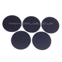 50mm Round Black Plastic Bases