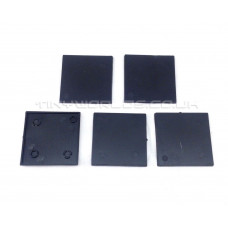 50mm Square Black Plastic Bases