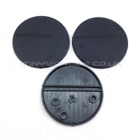 55mm Round Black Plastic Bases