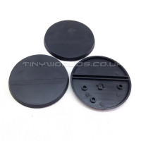 60mm Round Black Plastic Bases