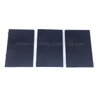 75 x 50mm Rectangle Black Plastic Bases