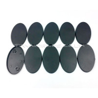 60mm Oval Black Plastic Bases
