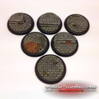 40mm Round Lipped Cobblestone Resin Bases