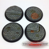 50mm Round Lipped Cobblestone Resin Bases