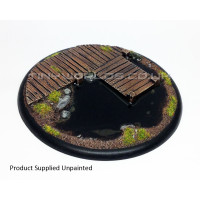 120mm Round Lipped Bayou Boardwalk Resin Base