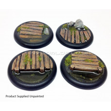 50mm Round Lipped Bayou Boardwalk Resin Bases