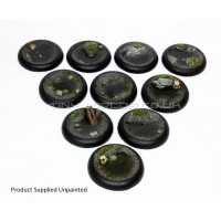30mm Round Lipped Swamp Water Effects Resin Bases