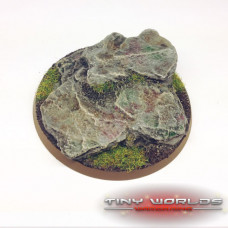 60mm Round Rock / Slate Scenic Resin Base B