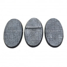 75mm x 42mm Small Oval Paved Dungeon Resin Bases