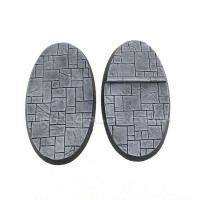 90mm x 52mm Oval Paved Dungeon Resin Bases