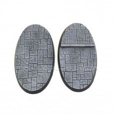 90mm x 52mm Oval Paved Dungeon Resin Bases