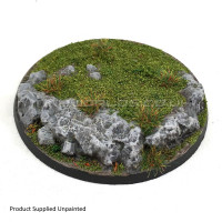 90mm Round Rock / Slate Scenic Resin Base