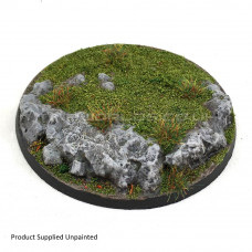 90mm Round Rock / Slate Scenic Resin Base