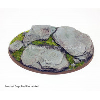 120mm x 90mm Large Oval Rock/Slate Resin Base