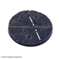 100mm Round Urban Rubble Resin Base