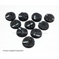 25mm Round Urban Rubble Resin Bases