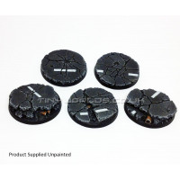 40mm Round Urban Rubble Resin Bases