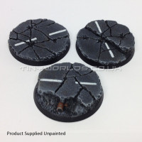 50mm Round Urban Rubble Resin Bases