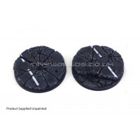 55mm Round Urban Rubble Resin Bases