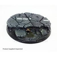 60mm Round Urban Rubble Resin Base A