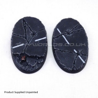 90mm x 52mm Oval Urban Rubble Resin Bases
