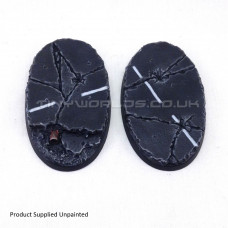90mm x 52mm Oval Urban Rubble Resin Bases
