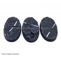 75mm x 42mm Small Oval Urban Rubble Resin Bases