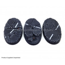 75mm x 42mm Small Oval Urban Rubble Resin Bases