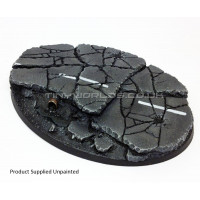 120 x 90mm Large Oval Urban Rubble Resin Base