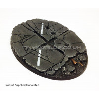 120mm x 90mm Large Oval Urban Rubble Resin Base - Flyer