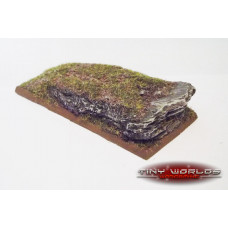 100mm x 50mm Square Rocky Slate Resin Chariot Display Base