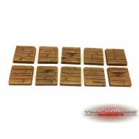 25mm Wooden Plank Wargaming Resin Bases