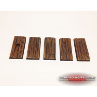 25mm x 50mm Cavalry Wooden Plank Wargaming Resin Bases