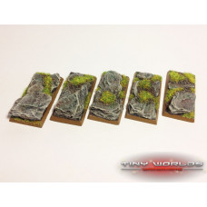 25mm x 50mm Cavalry Rock Slate Wargaming Resin Bases x 5