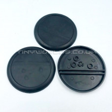 60mm Round Lipped Black Plastic Bases 60mm Round Lipped Black Plastic Bases