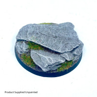 60mm Round Rock / Slate Scenic Resin Base A