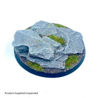 60mm Round Rock / Slate Scenic Resin Base B