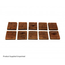 25mm Wooden Plank Wargaming Resin Bases