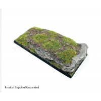 100mm x 50mm Square Rocky Slate Resin Chariot Display Base